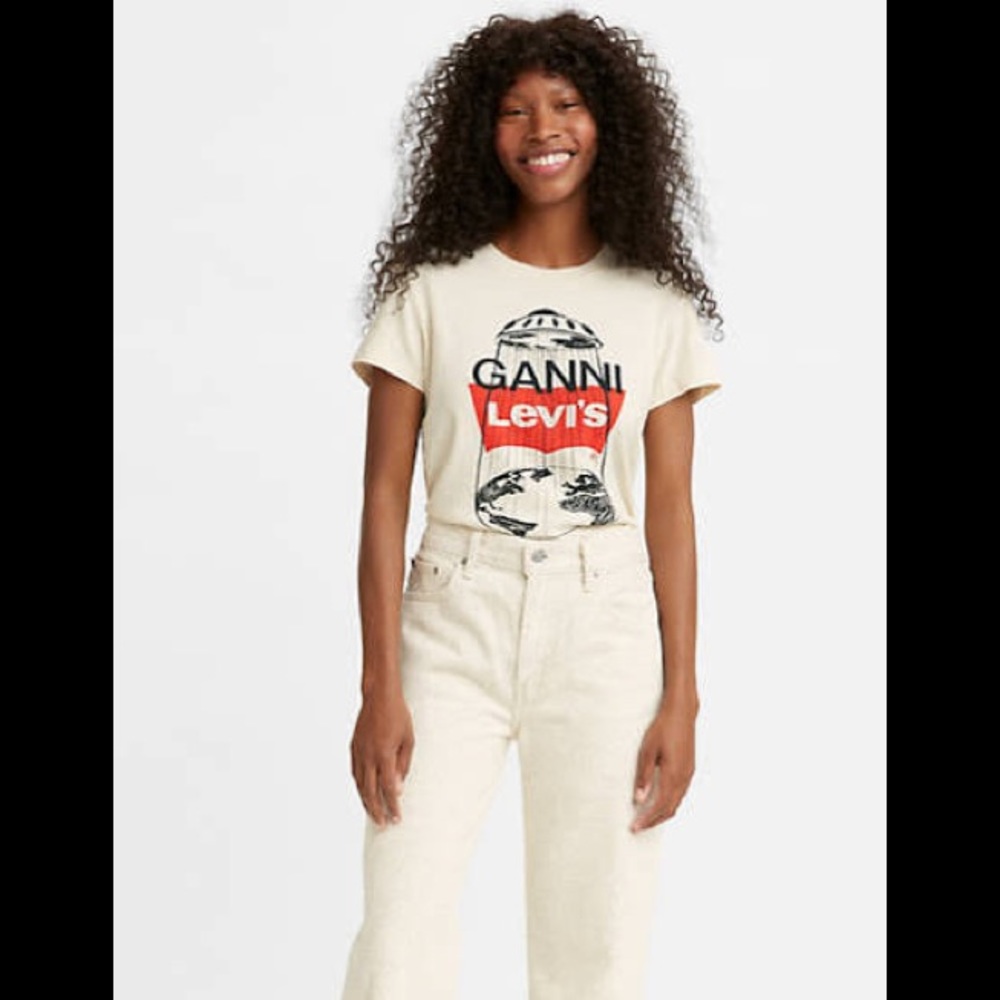 GANNI X LEVI’S Crewneck T-Shirt